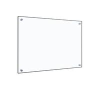 vidaXL Dosseret de Cuisine Carrelage Mural Décoration Protection Anti-éclaboussures Résistant aux Rayures Transparent 70x50 cm Verre Trempé
