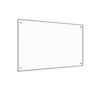 vidaXL Crédence de Cuisine, Transparent, 80x50 cm, Verre Trempé, Résistant à la Chaleur et aux Rayures, Panneau Mural, Protection Anti-Éclaboussures, Facile à Nettoyer, Décoration Cuisine