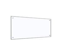 vidaXL Dosseret de Cuisine Carrelage Mural Décoration Protection Anti-éclaboussures Résistant aux Rayures Transparent 90x40 cm Verre Trempé