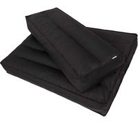 Dossier 120x40 cm Coussin de palette amovible Housse imperméable Coussin de palette Coussin de jardin Coussin de palette extérieur Noir