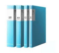 Dossier A4 multi-poches transparent, organisateur de documents en plastique avec fermeture à pression, fichier extensible for fournitures scolaires et de bureau(20 pages,White)
