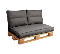 Dossier coussin palette anthracite