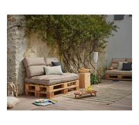 Dossier coussin palette sable