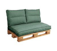 Dossier coussin palette vert fougère