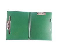 Dossier d'affaires avec insert de stylo, presse-papiers en cuir multicolore, classeur à couverture pliable, dossier tri données for le bureau, extension fichiers professionnels