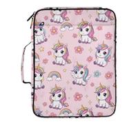 Dossier de classement extensible avec classeur amovible, sac de rangement étanche pour documents et motifs licornes