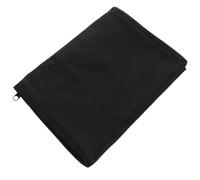 Dossier de Documents Noir en Tissu Oxford, Pochette à Fermeture Éclair | Rangement Pratique pour Papiers, Design Simple et Soigné, Merci Enseignants, Format Portable