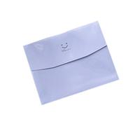 Dossier De Dossier En Pvc De Haute Qualité, 1 Pièce, Avec Visage Souriant, Design De Bouton De Verrouillage, Enveloppe De Grande Capacité, Sac De Documents De Bureau, Livraison Directe