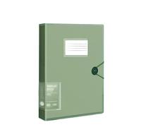 Dossier de livre données A4 Insert transparent tri et d'organisation à feuilles mobiles multicouches stockage fichiers 80 pages Extension(Green)