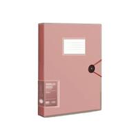 Dossier de livre données A4 Insert transparent tri et d'organisation à feuilles mobiles multicouches stockage fichiers 80 pages Extension(Red)