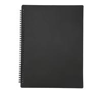 Dossier de Partition de Musique Reliure en Spirale Fichier Recto-verso en Plastique Page Inscriptible Dossier de Bande Organisateur de Musique A4 2 Pages 20 Feuilles(FB-02)