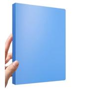 dossier Dossier PP perforé A4 4 trous clip de type D dossier reliure transparent bleu a4 Vestes de classement(Blue)