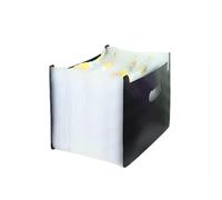 Dossier expansible A4 accordéon à coque givrée | Rangement A4 for bureau, bureau, maison, étude : 48 pochettes, intérieur transparent extensible de grande capacité