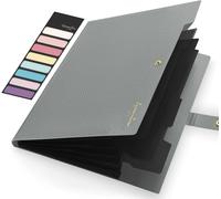 Dossier extensible, 5 dossiers de poche pour documents, organisateur de papier Portable pour fournitures scolaires et de bureau, format A4 Purple