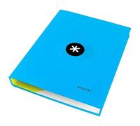 Dossier Liderpapel antartik A4 doublé 4 anneaux 25 mm rond bleu