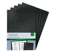 Dossier Sigel pour menus - Reliure en caoutchouc - Format A4 5 Stück noir