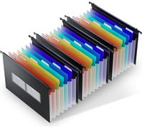 Dossier suspendu A4 avec pochettes extensibles, 7 pochettes accordéon, 3 pièces