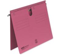Dossier suspendu ELBA type 81, pli cavalier dépassant, rouge Carton Manila 250 g-qm, avec rail de suspension métallique, commercial ou - 50 pièces (81459 RO)