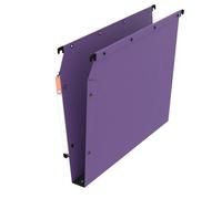 Dossier suspendu kraft pression L'Oblique AZ fond 3 cm pour armoire - lilas