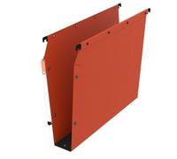 Dossier suspendu kraft pression L'Oblique AZ fond 5 cm pour armoire 24 x 32 cm - orange