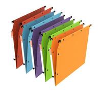 Dossier suspendu kraft pression L'Oblique AZ fond normal pour armoire - couleurs assorties