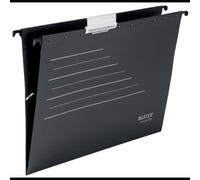 Dossier suspendu Leitz 19210095 format A4 carton recy ase en V avec barres de suspension noir