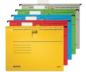 Dossier suspendu Leitz ALPHA 19840015 A4 agrafage mécanique jaune 25 pcs/paquet.