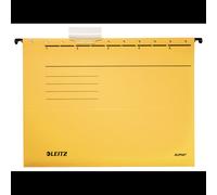 Dossier suspendu Leitz Alpha format A4 en carton jaune 348x260mm 80g certification FSC
