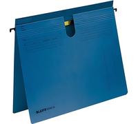 Dossier suspendu Leitz Série 18, DIN A4, reliure commerciale/officielle, impression d'organisation, carton Manille 250 g/m², bleu