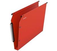 Dossier suspendu plastique Esselte pour armoires fond 30 mm à bouton pression - orange - Lot de 10 Orange G