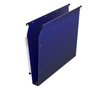 Dossier suspendu plastique pression L'Oblique AZ fond 3 cm pour armoire - bleu