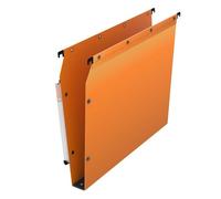 Dossier suspendu plastique pression L'Oblique AZ fond 3 cm pour armoire - jaune
