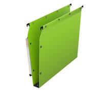 Dossier suspendu plastique pression L'Oblique AZ fond 3 cm pour armoire - vert