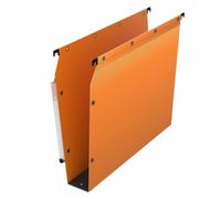 Dossier suspendu plastique pression L'Oblique AZ fond 5 cm pour armoire - jaune