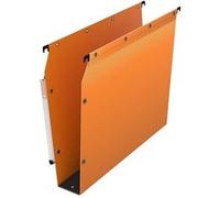 Dossier suspendu plastique pression L'Oblique AZ fond 5 cm pour armoire - jaune - Lot de 10 - Jaune orange Orange G