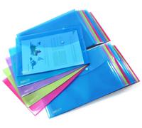Dossiers à bouton-pression, format A4+, lot de 5, fabriqués à partir de matériaux recyclés