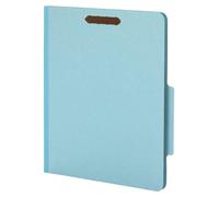 Dossiers de classement, 2 intercalaires, 2 systèmes de fixation, couleur bleue, boîte de 10