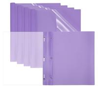 Dossiers de classement avec intercalaires, lot de 5, 80 feuilles, en plastique PP, couleur violet