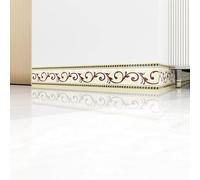 Dostear Frise Murale Adhesive B46 10cm X 500cm | Papier Peint Autocollante Tapisserie Pour Chambre Enfant Miroir Cuisine Hôtel