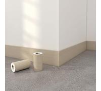 Dostear Frise Murale Adhesive Bois d'Érable Blanc 15cm X 500cm | Papier Peint Autocollante Tapisserie Pour Chambre Enfant Miroir Cuisine Hôtel
