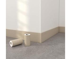 Dostear Frise Murale Adhesive Bois d'Érable Blanc 15cm X 500cm | Papier Peint Autocollante Tapisserie Pour Chambre Enfant Miroir Cuisine Hôtel