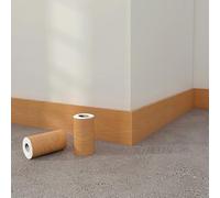 Dostear Frise Murale Adhesive Grain de Bois Jaune 45cm X 500cm | Papier Peint Autocollante Tapisserie Pour Chambre Enfant Miroir Cuisine Hôtel