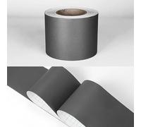 Dostear Frise Murale Autocollant Papier Peint Autocollant imperméable en PVC Plinthe Autocollant de cuisine et de salle de bain Décor Muralgris foncé 5cm X 1000cm