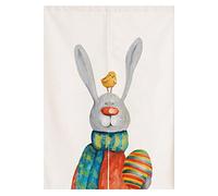 Dostear Noren Rideau De Porte Japonais Lapin gris 85 X 150cm | Rideaux Japonais Panneaux Japonais Intérieur Coulissant Panneau