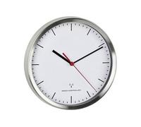 Dostmann 60.3530.02 radiopiloté(e) Horloge murale 220 mm x 45 mm aluminium (brossé)