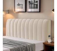 DOSYCOVUR Tête De Lit Capitonnée en Velours Housse Douce Extensible Lavable Protection Complète Contre La Poussière pour Lit Tête De Lit Simple King Double,A,180cm