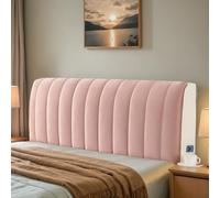 DOSYCOVUR Tête De Lit Capitonnée en Velours Housse Douce Extensible Lavable Protection Complète Contre La Poussière pour Lit Tête De Lit Simple King Double,B,120cm