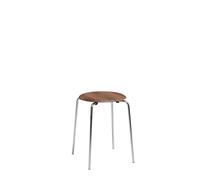 Fritz Hansen Tabouret Dot Noyer-chrome