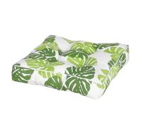 DOTBUY-SHOP Galette de Chaise Carré, Coussin de Chaise Coussin de Sol Coussins de Siège, Coussins pour Intérieur Extérieur Chaises de Jardin Yoga Méditation (45x45x10cm,Feuille de Tortue)