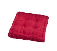 DOTBUY-SHOP Galette de Chaise Lot de 1, Coussin de Chaise Coussin de Sol Coussins de Siège, Coussins pour Intérieur Extérieur Chaises de Jardin Yoga Méditation (40x40cm (carré),Rouge)